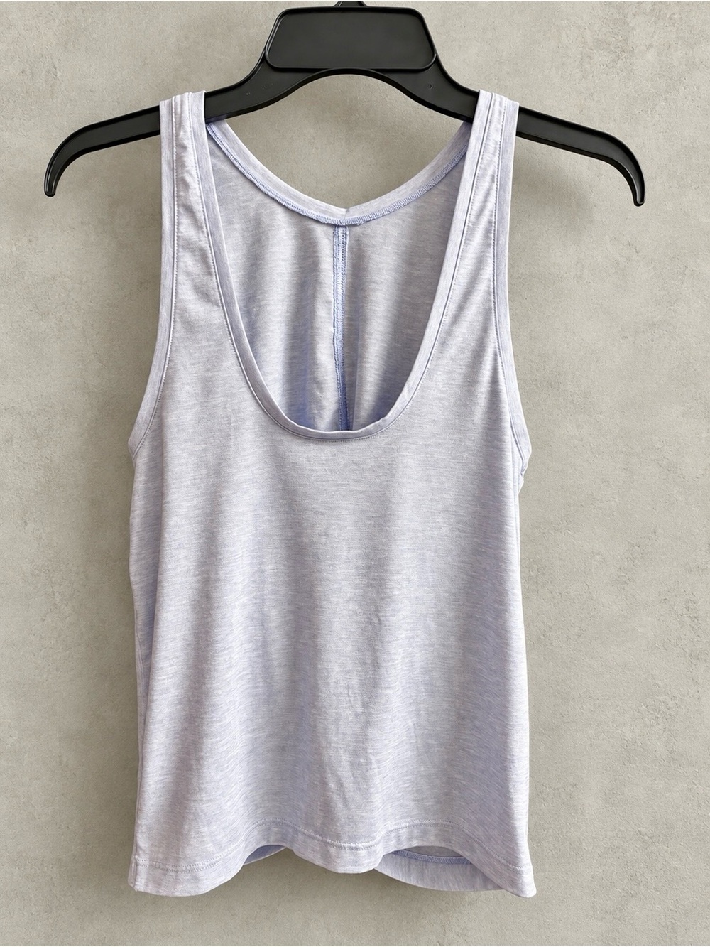 Athleta Women’s Small Heathered Lavender Gray Twist Back Tank Top